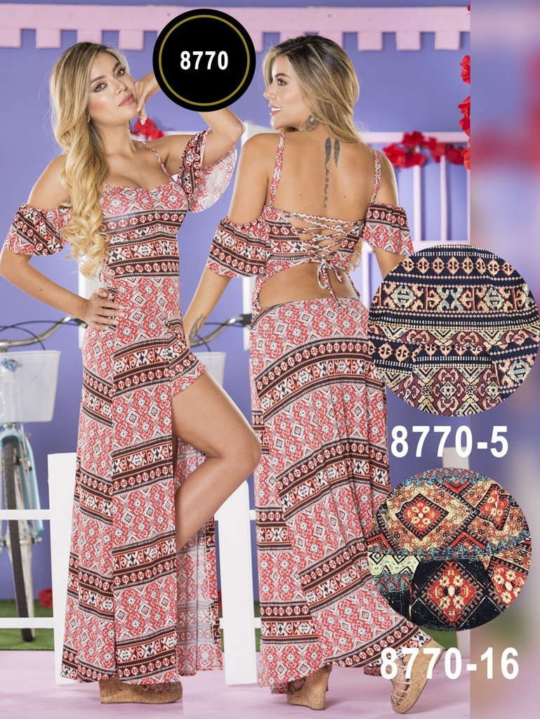 [11387705YB01] Vestido Moda Colombiano