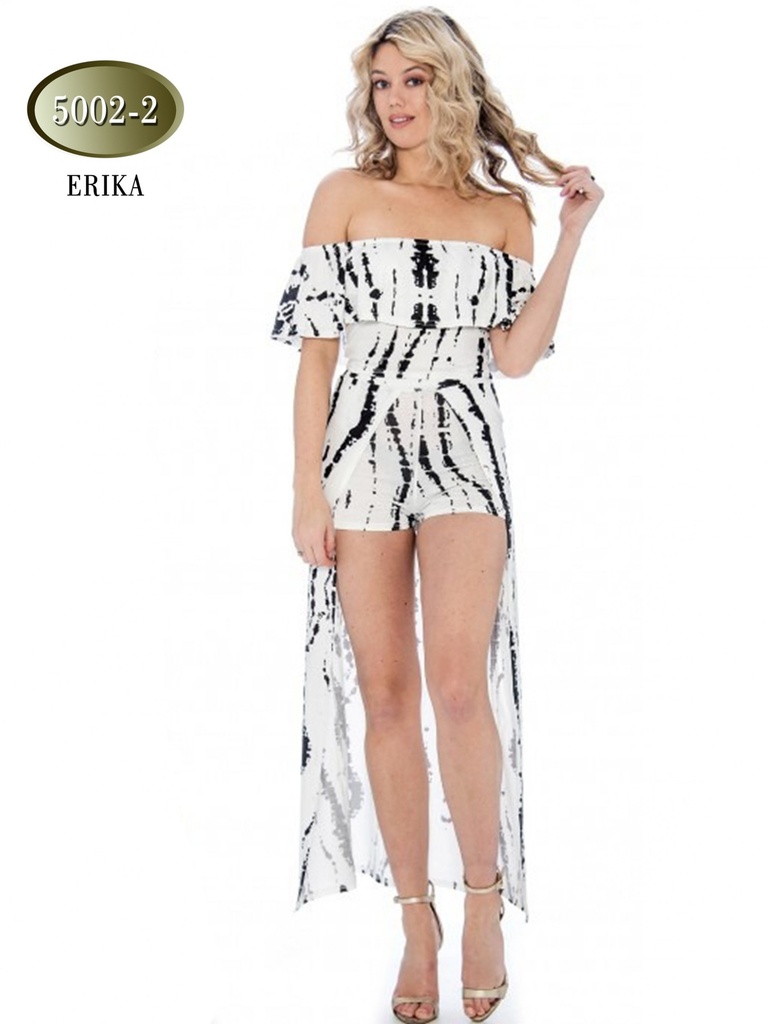 [20050022XXL] Enterizo De Moda Erika Negro