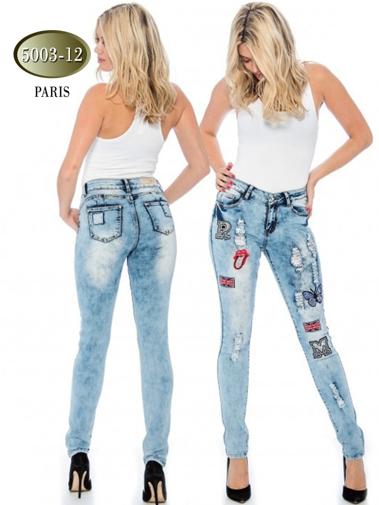 [20050031207] Jeans Levantacola Paris Azul Claro