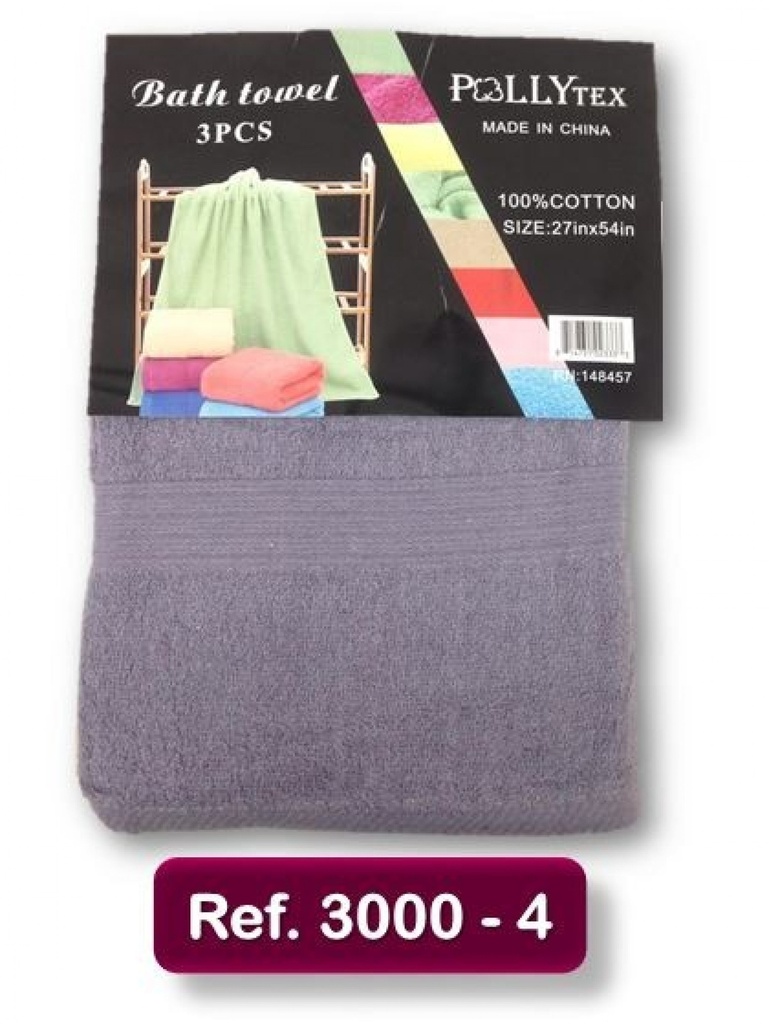 [27230004] Toallas 3000-4 Morada X 3 
