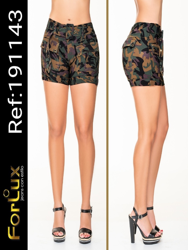 [27019114305] Women's Black Tropical Print Printed High Waist Shorts 191143