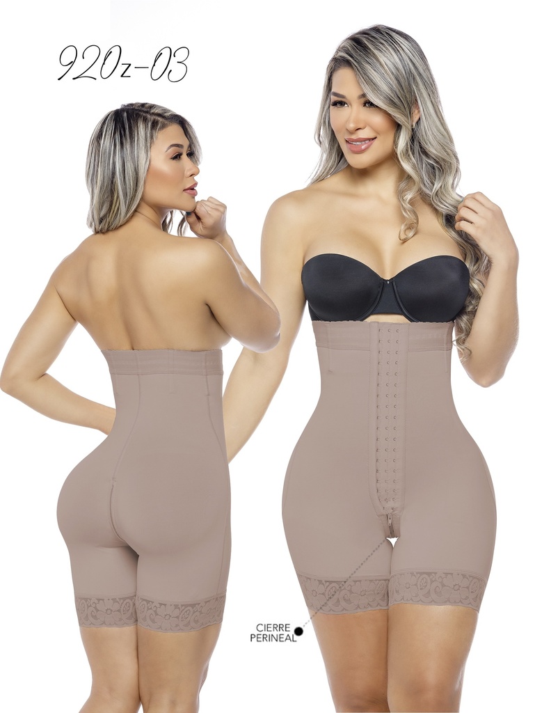 [230920ZS03] Women's Mocha High Waist Short Shaper Shapewear Body Shaper 920Z-03
