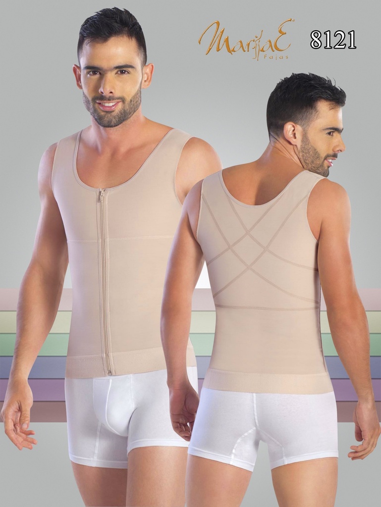 Men's Lined Camisole with Zipper