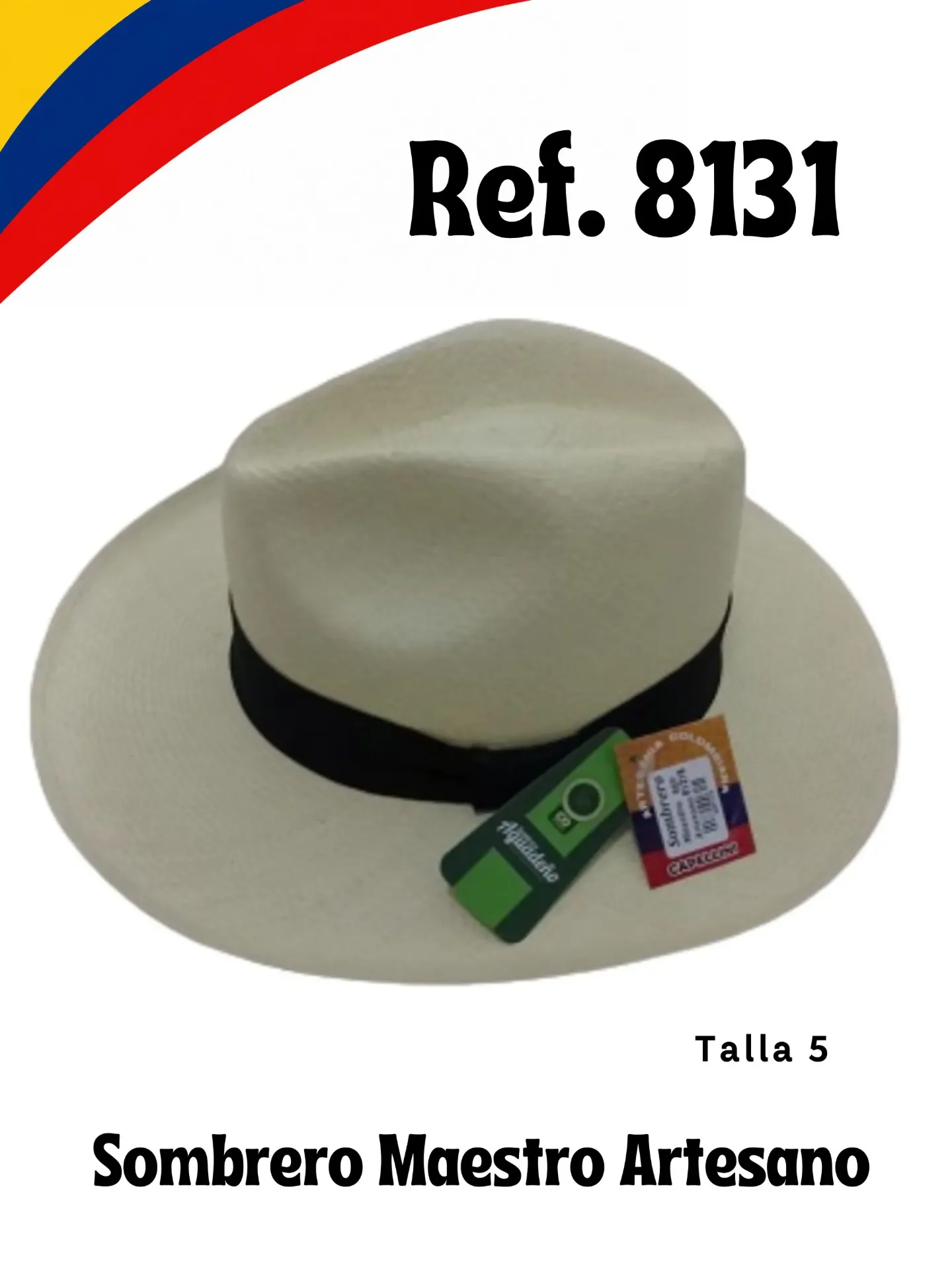 Sombrero Aguadeño Maestro Artesano Natural para Mujer 8131