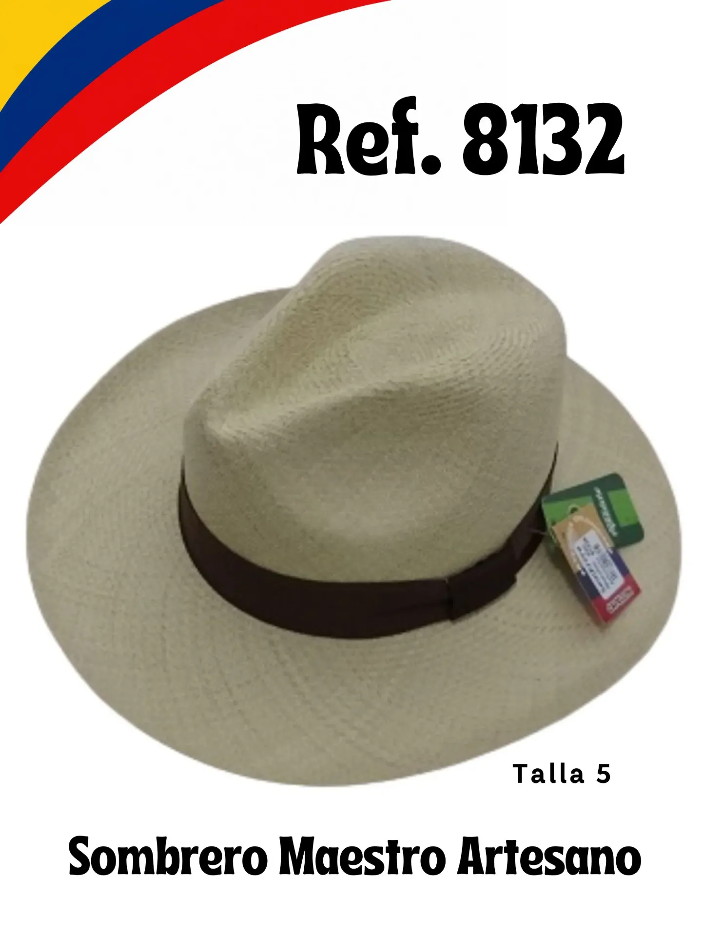 [36681325] Women's Natural Master Artisan Panama-Style Straw Hat 8132