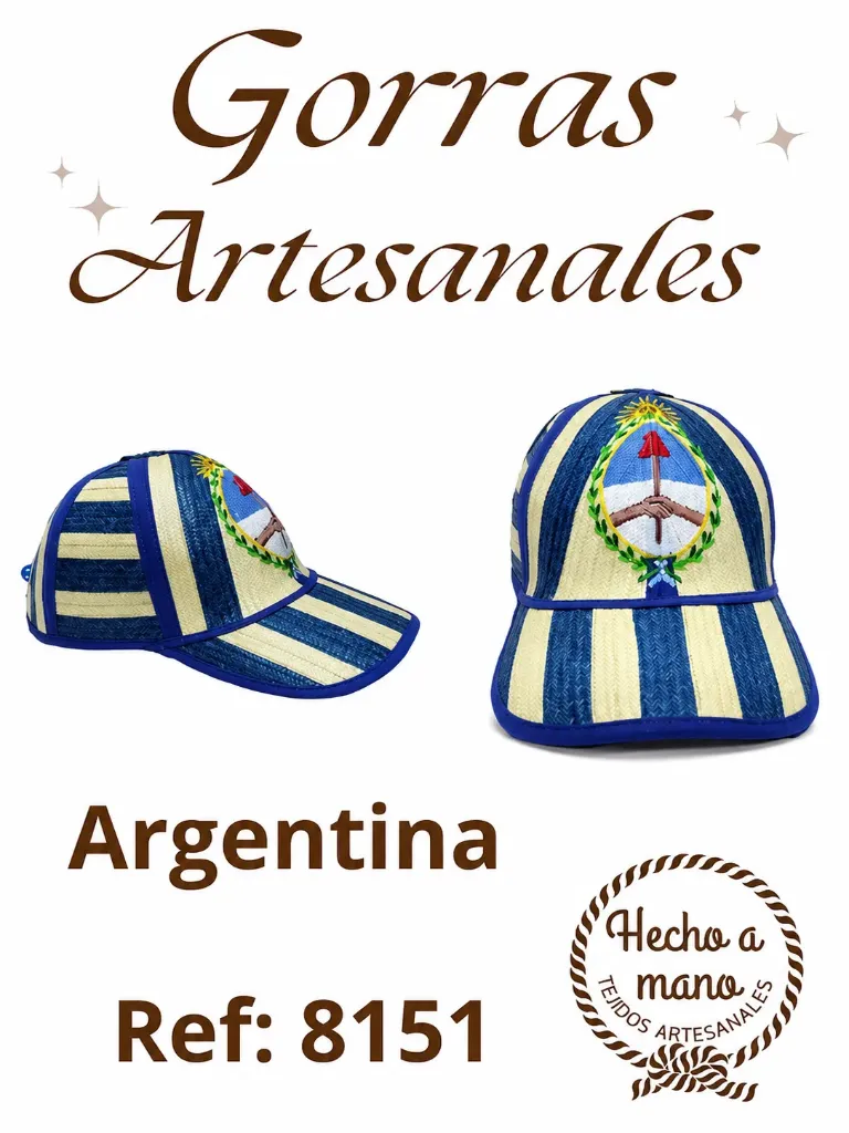 [3668151] Women's Argentina Argentina Flag Handmade Flag Cap 8151