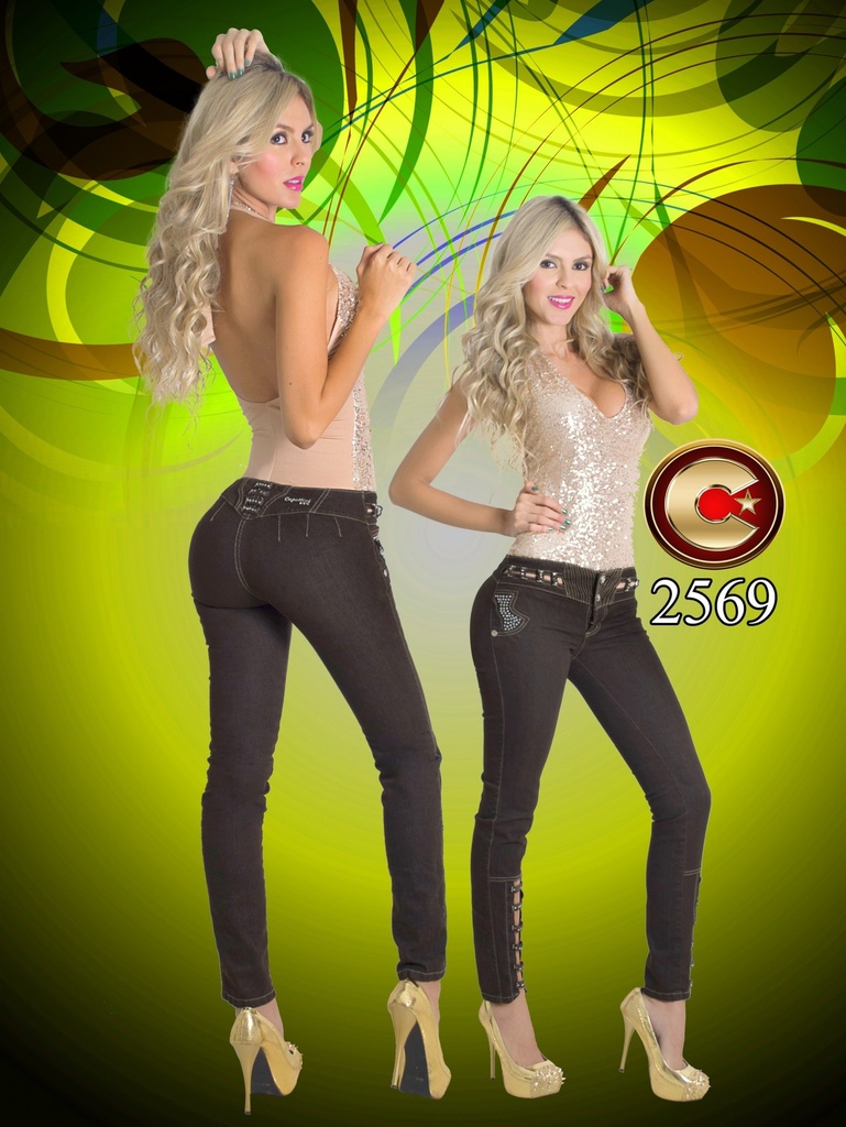 [102256907] Jeans Levantacola Ajustados Negro para Mujer 10225690 (7)