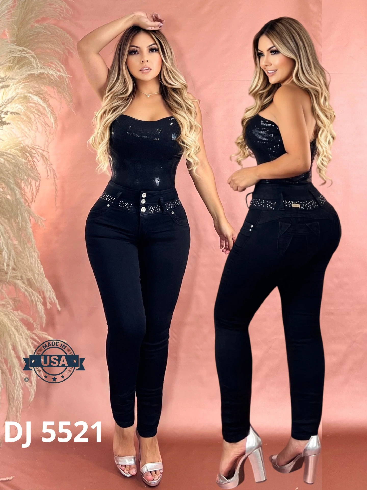Women's Dark Navy High Waist Butt Lift Skinny Jeans DJ5521