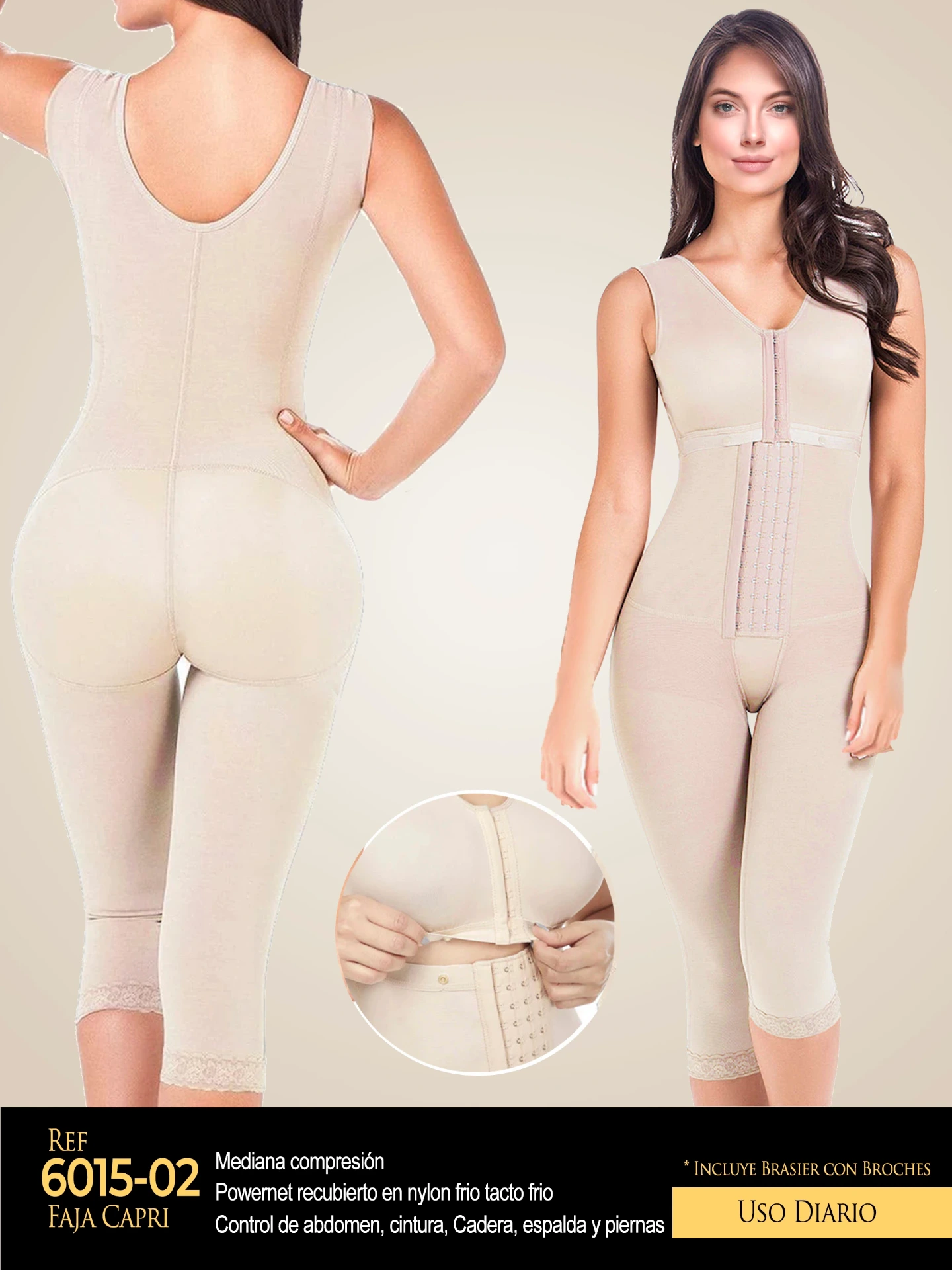 [1106015S02] Faja Capri Pos-Quirurgico Studio AA (S)