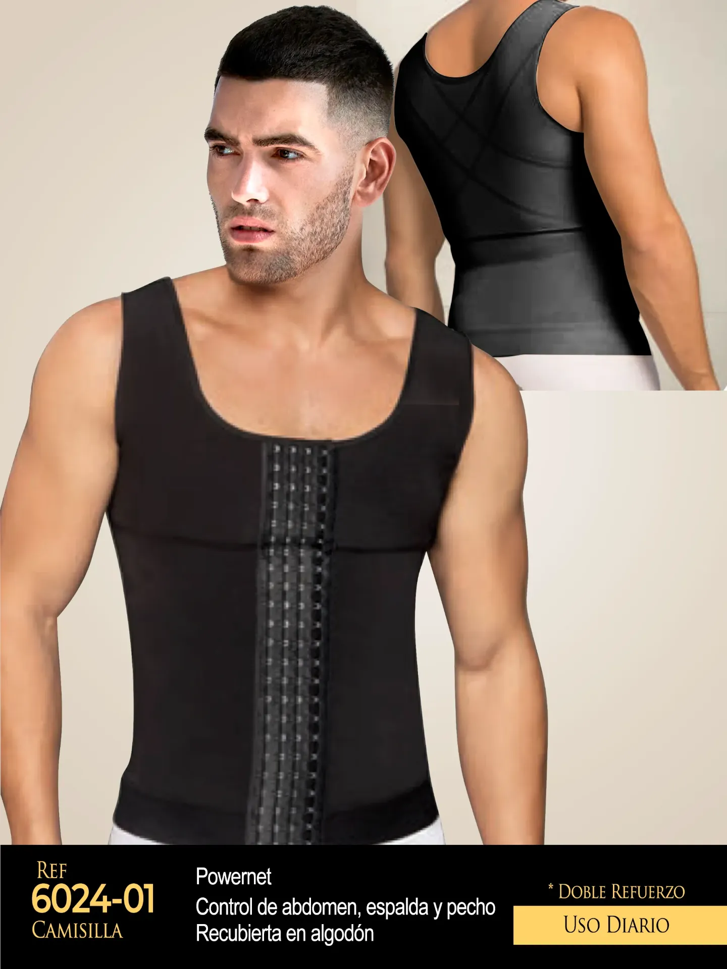 Studio AA Men's Powernet Camisole Girdles