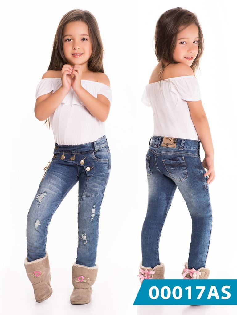[0001240017AS05] Jeans Infantil Asi Sea (5n)