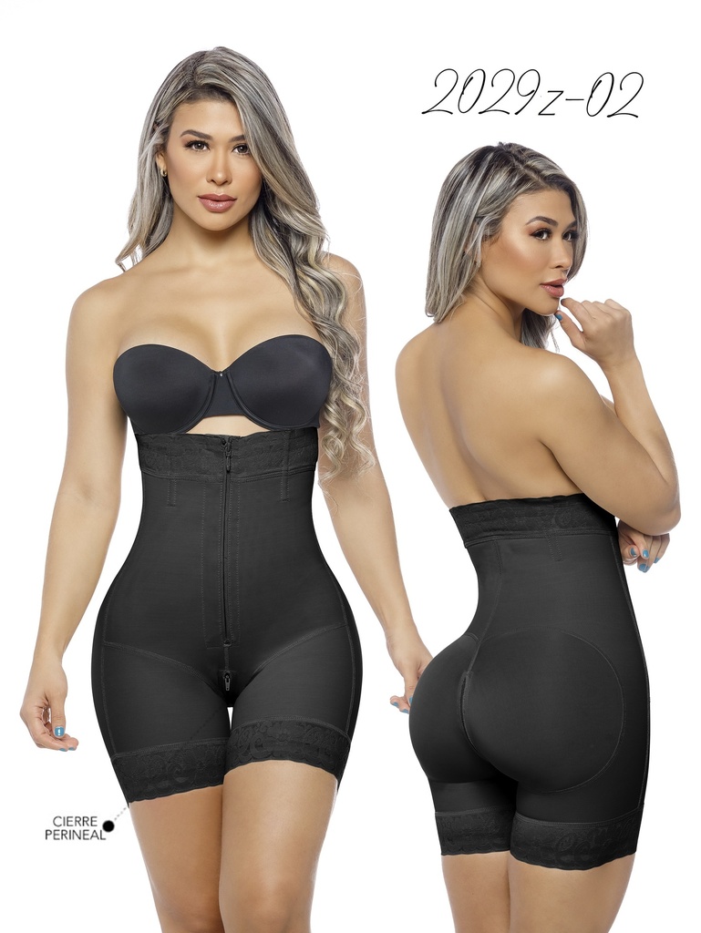 Faja Colombiana Ebano con Zipper