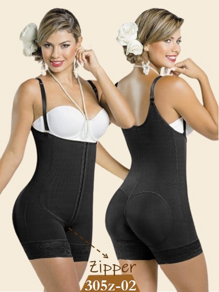 Faja Colombiana Ebano con Zipper