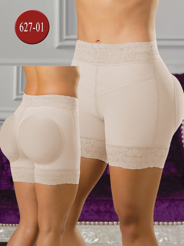 [230627M01] Faja Moldeadora Short Levanta Glúteos Beige para Mujer 627-01 (M)