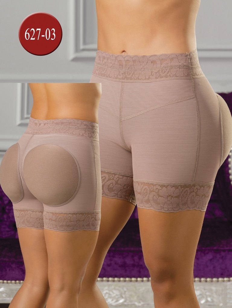 [230627M03] Women's Mocha Butt Lifter Shaper Shorts Shapewear Body Shaper 627-03 (M)