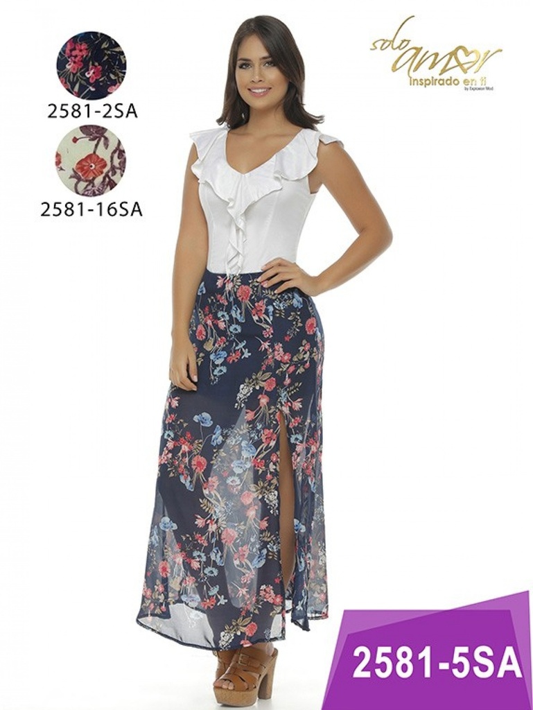[246258116SAS] Vestido Moda Colombiana Solo Amor (S)