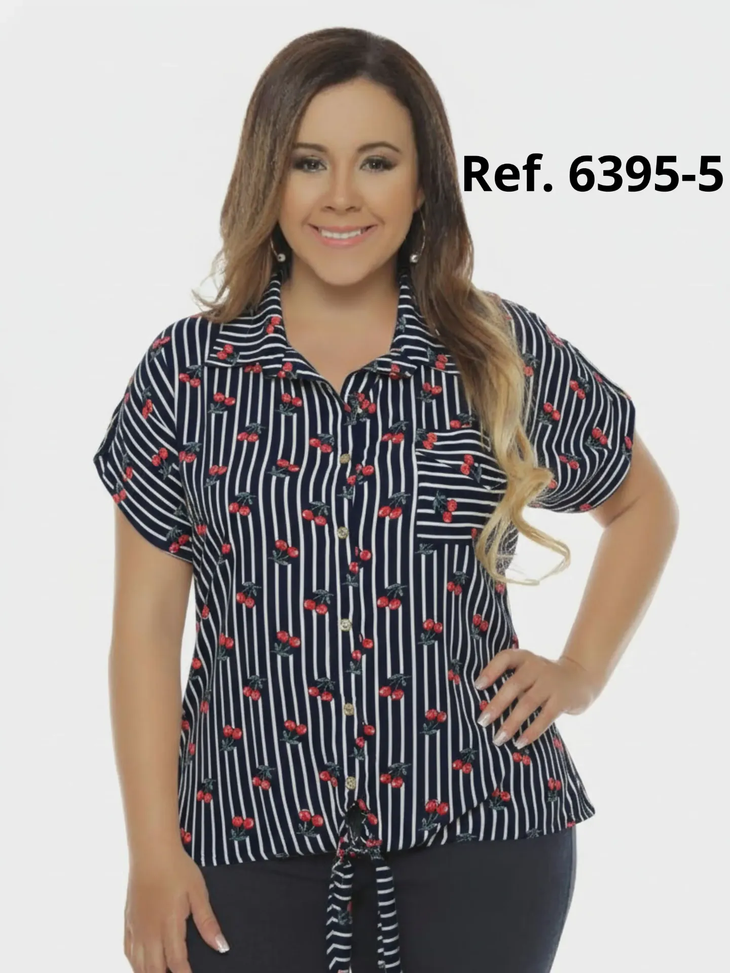 [25063955B14] Blusa Moda Colombiana Bambu (L)