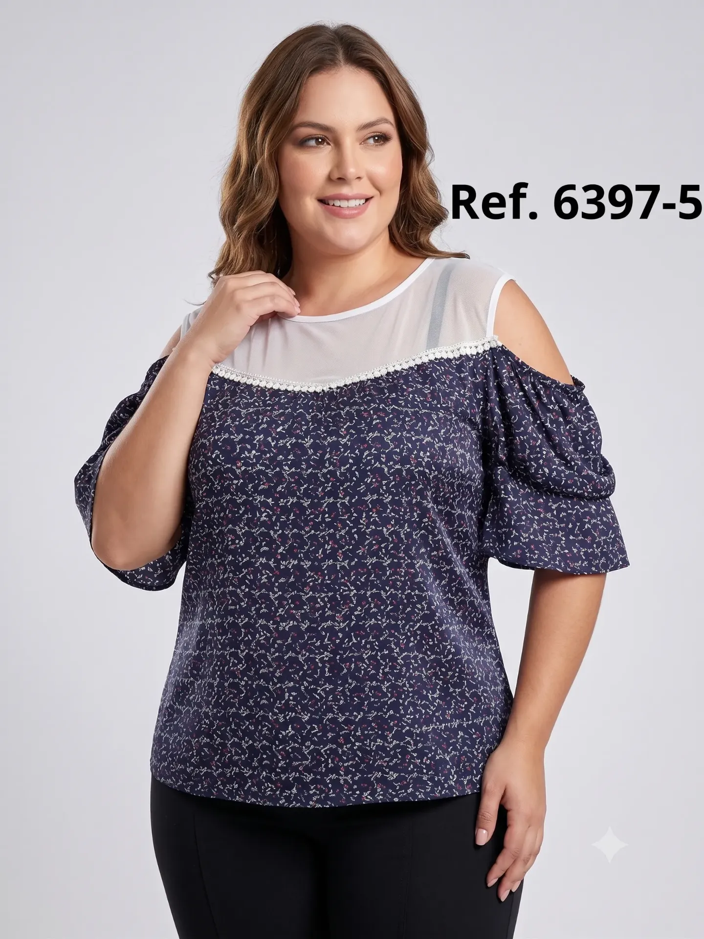 [25063975B14] Blusa Moda Colombiana Bambu (L)