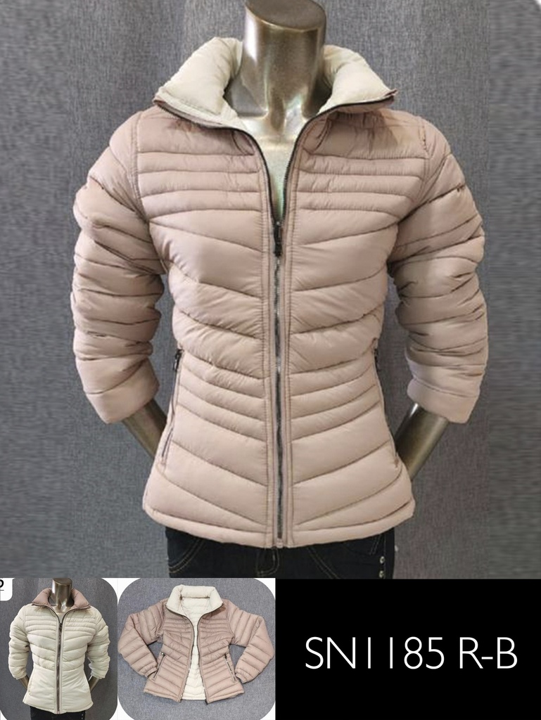 Chaqueta Chaqueta Acolchada Rosa Pálido para Mujer SN1185R-B
