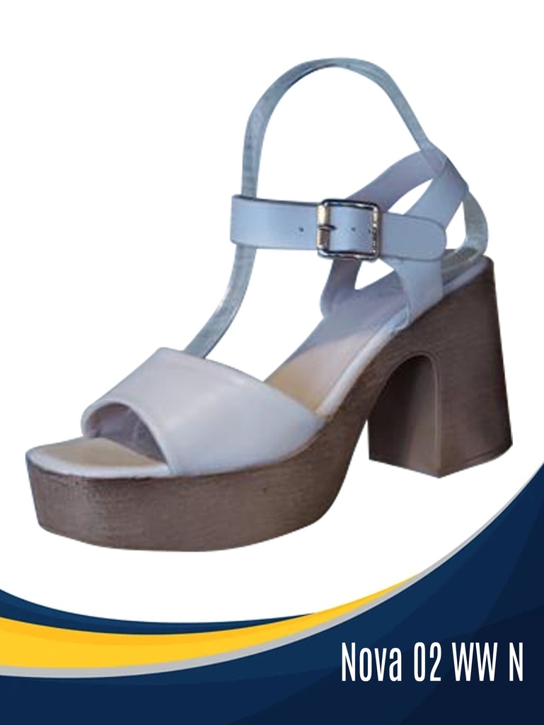 Women's Ice Blue Chunky Platform Sandals Nova 02 WW-N