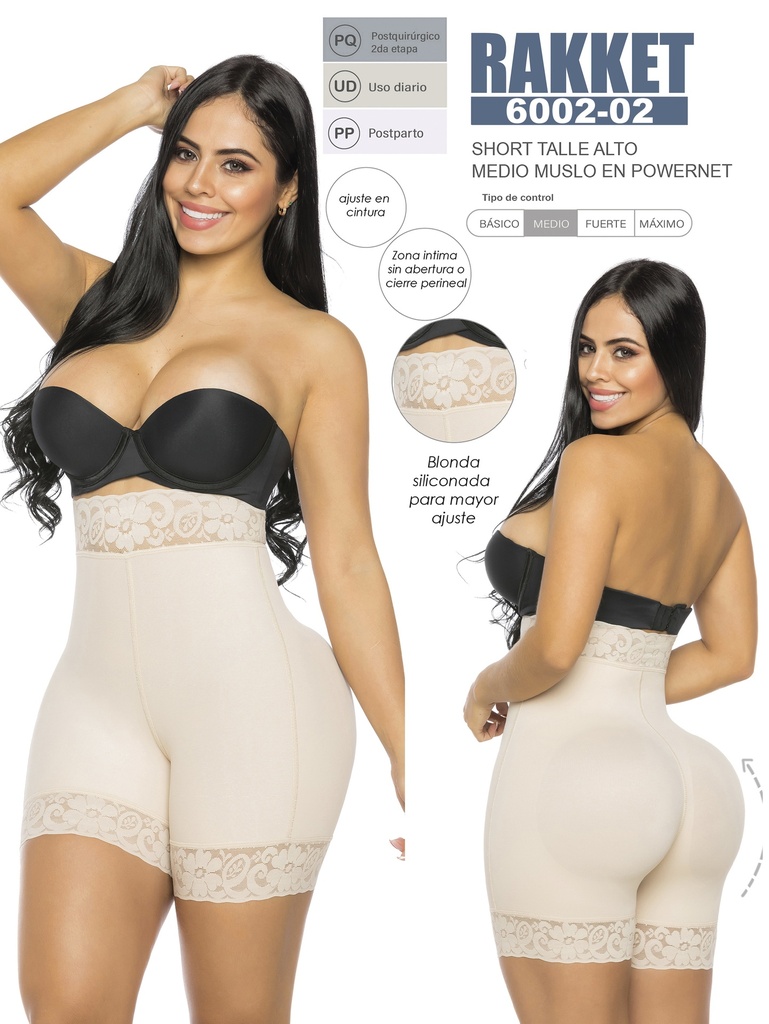 [3186002L02] Panty Realza Gluteos Moldea Abdomen  (L)