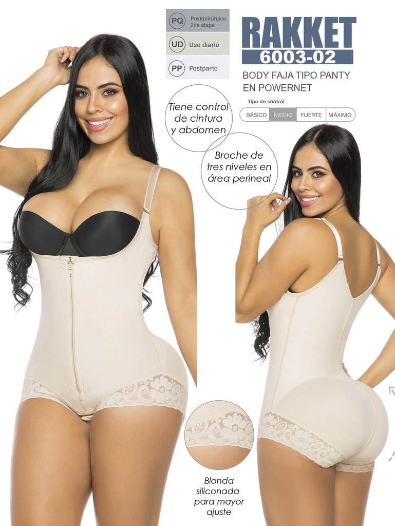 [3186003S02] Faja Realza Gluteos Zona Termica Abdominal (S)