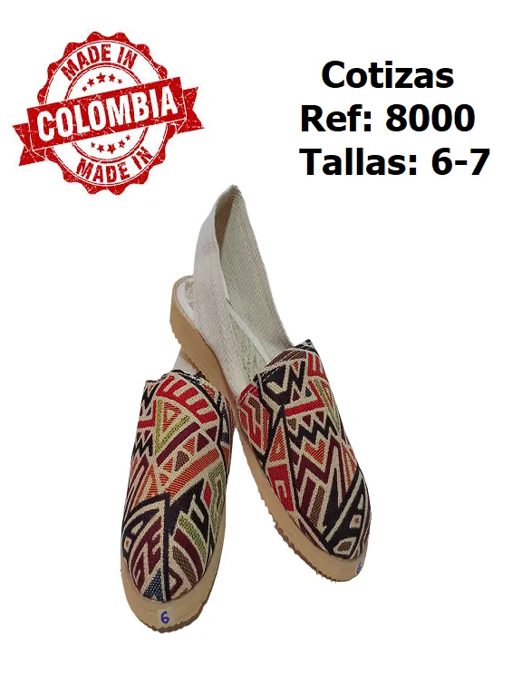 [36680007] Women's Red & Black Geometric Espadrilles 8000 (7)