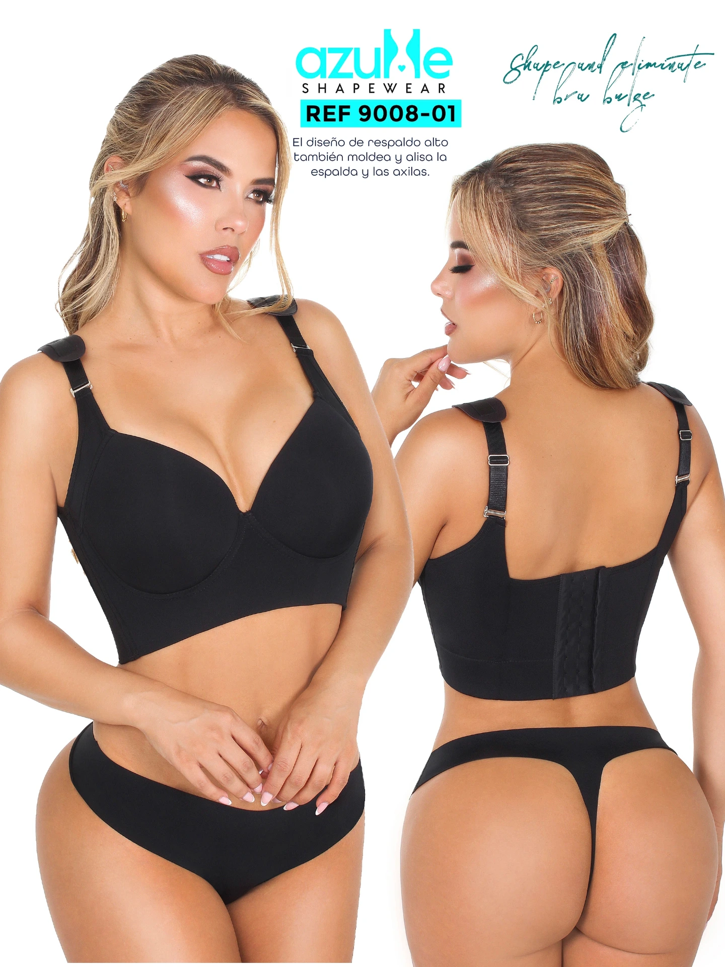 [371900834DD01] BRASSIER COPA ESPALDA ANCHA LUXURY (34DD)