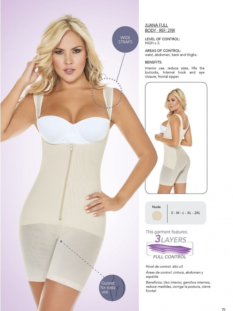 [1362191S] Women's Beige Strap High-Waist Shaper Shorts Shapewear Body