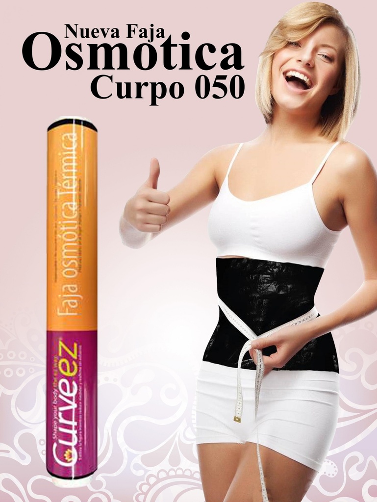 Faja Moldeadora Cinturilla Térmica Osmótica Negro para Mujer 050