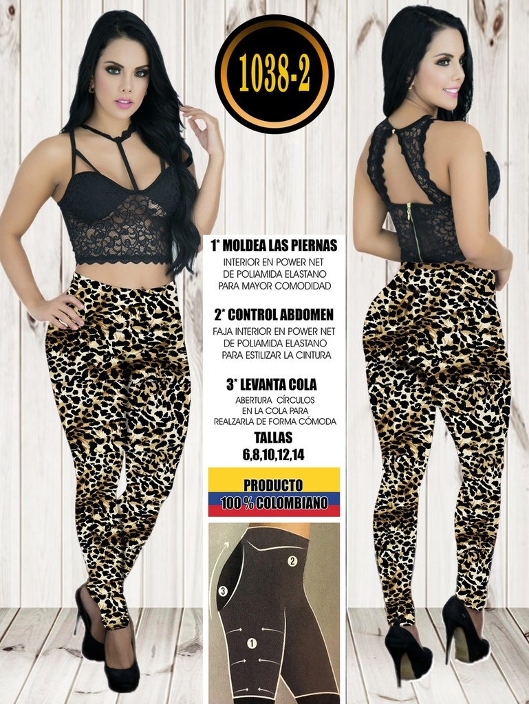 Leggins Levantacola Colombiano 