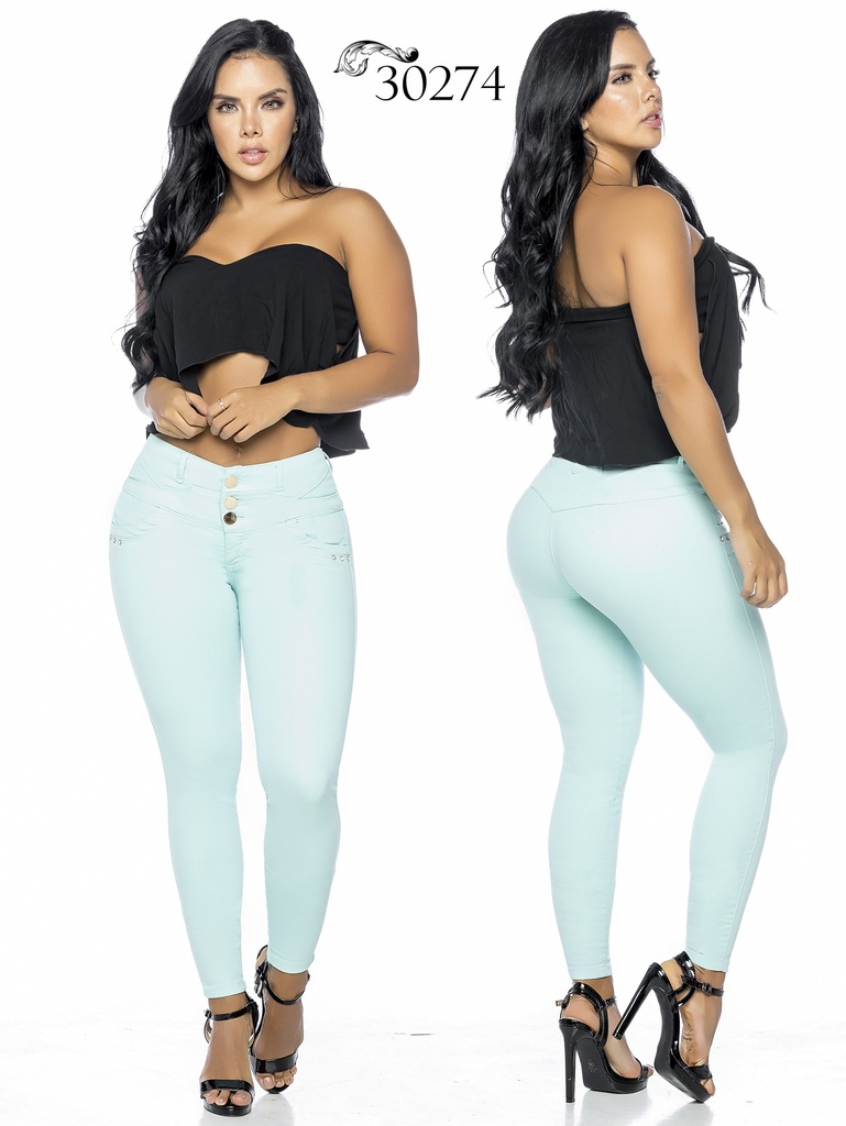 [25330274TE05] Jeans Levantacola Colombiano