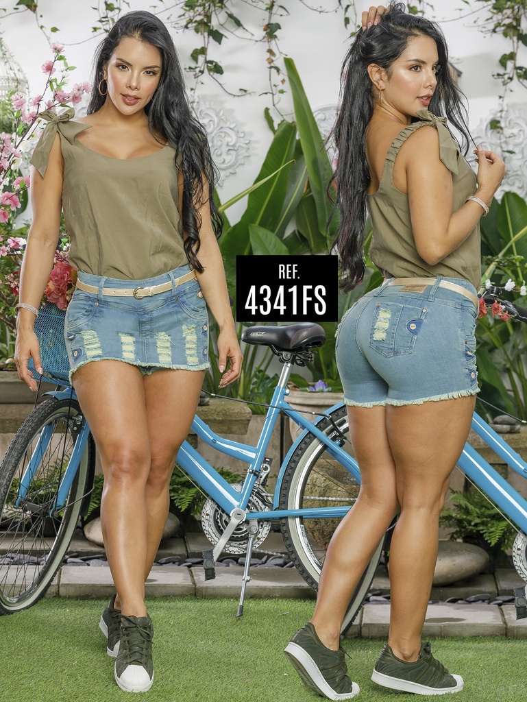 [5024341CK05] Falda Short Levantacola Colombiano