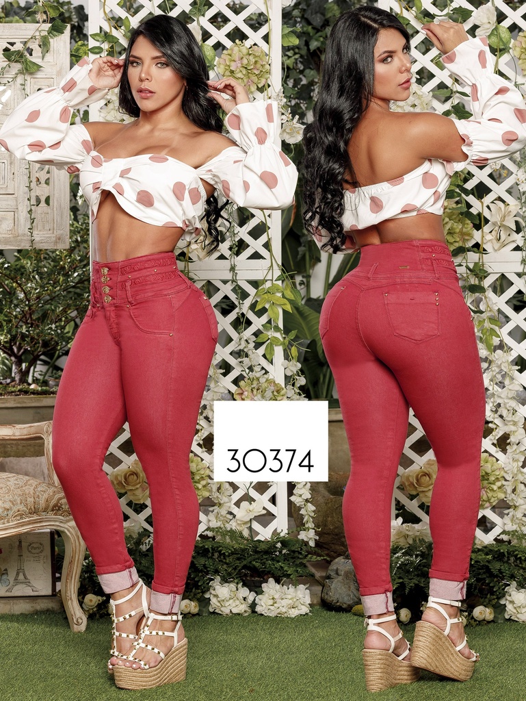 [25330374TE03] Jeans Levantacola Colombiano