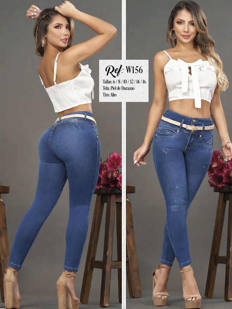 [303W15603] Jeans Levantacola Colombiano