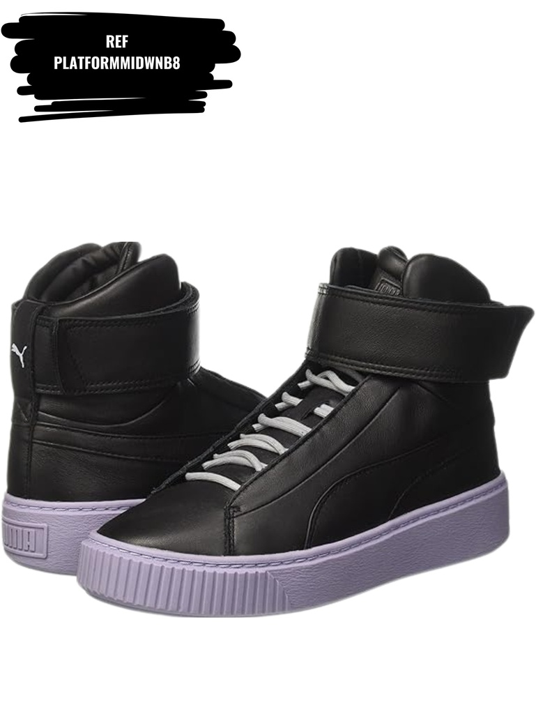 Platform Mid WN Black Sneakers