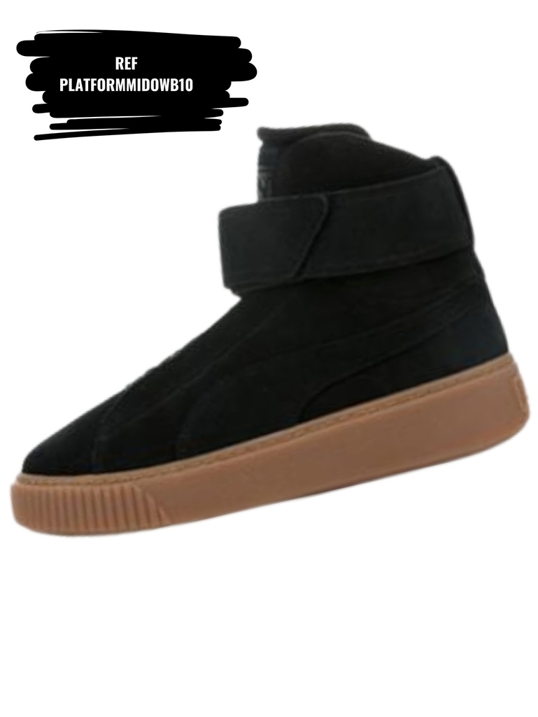Platform Mid Ow Black Sneakers