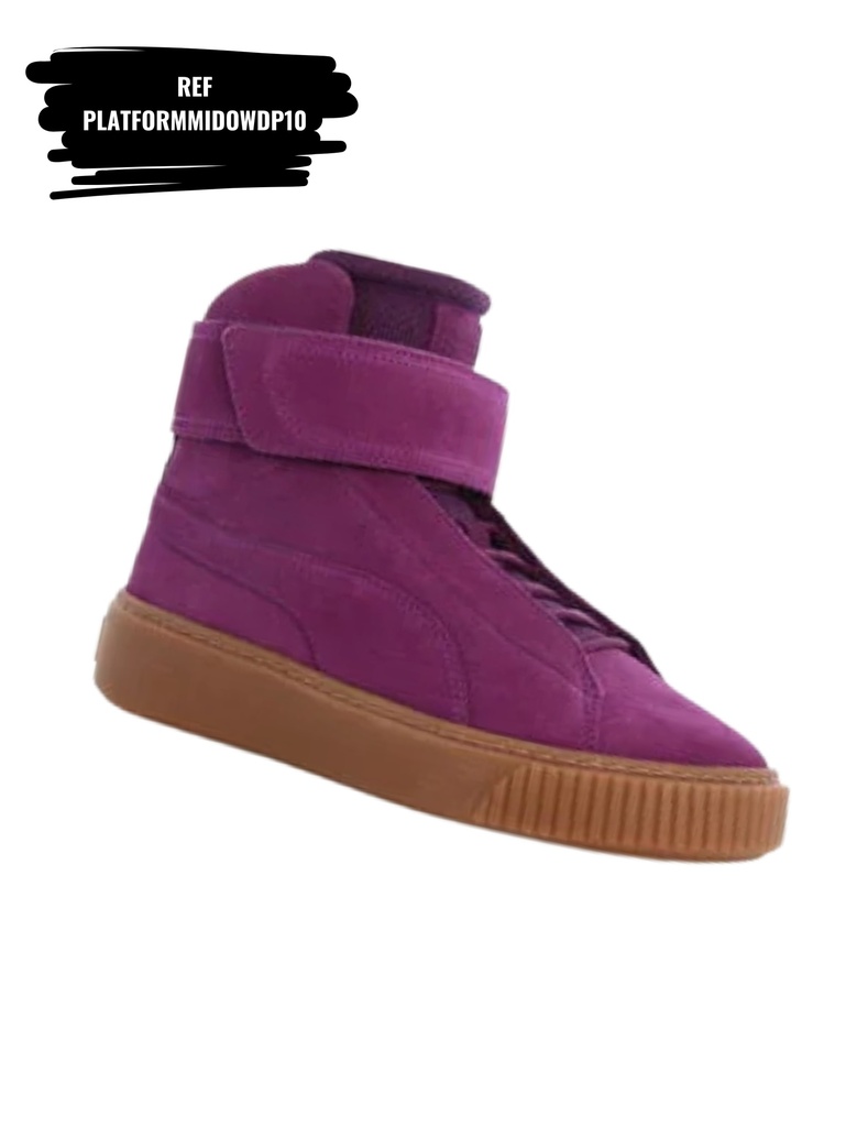 [263PLATFORMMIDOWDP10-5.5] Platform Mid Dark Purple Sneakers