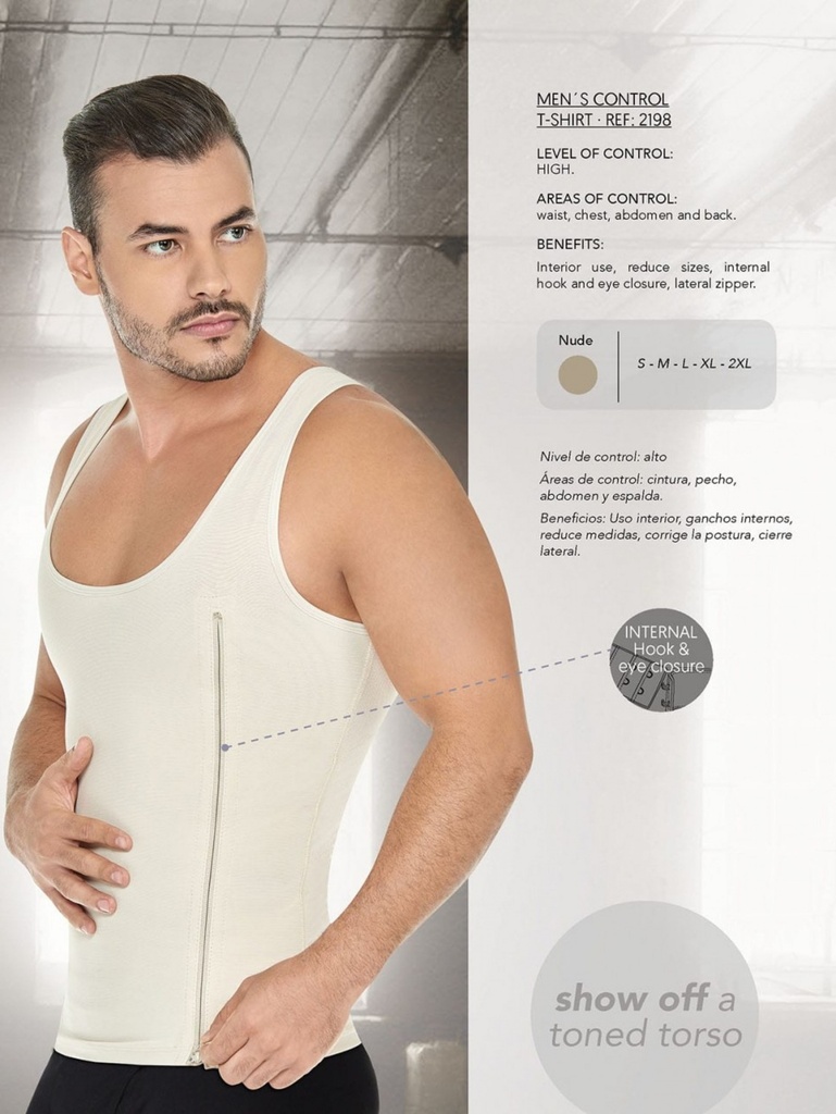 [1362198XL] Camiseta Reduce Abdomen y Cintura (XL)