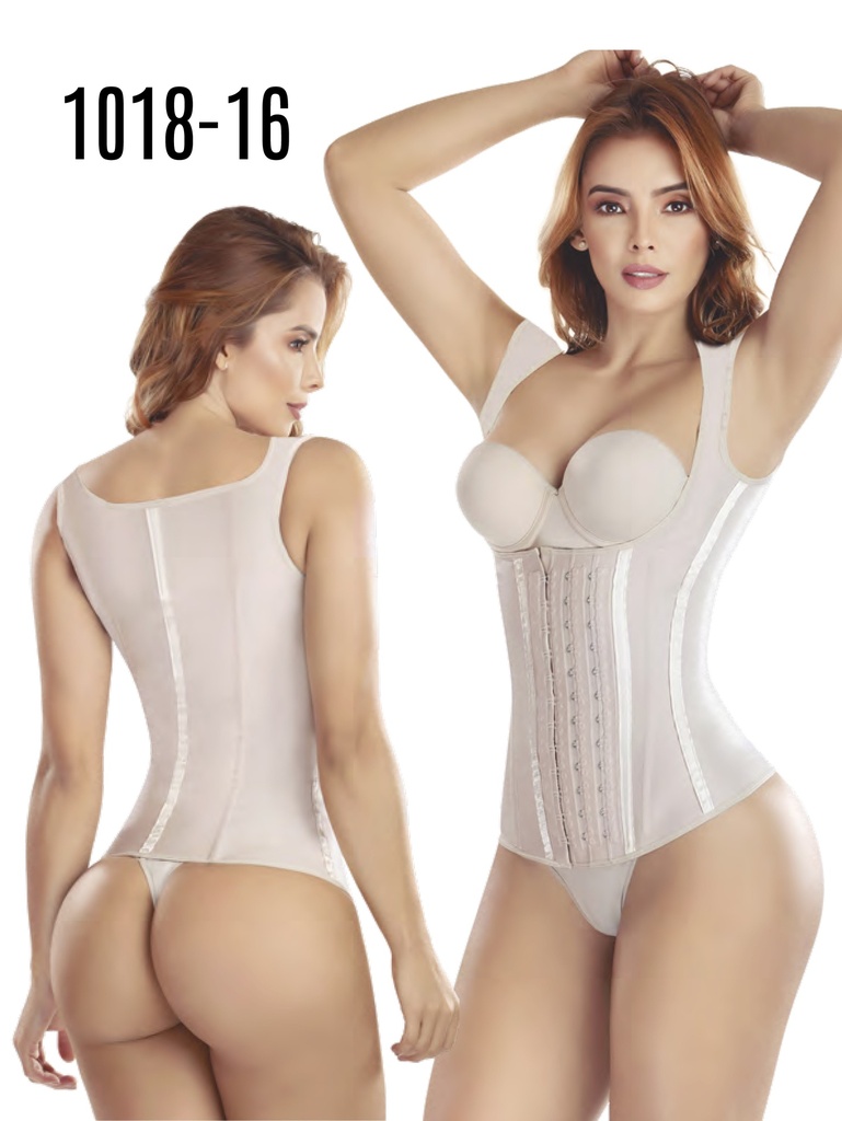 [1371018M16] Faja Colombiana Thaxx  Chaleco Latex Recubierto 3 Broches  (M)