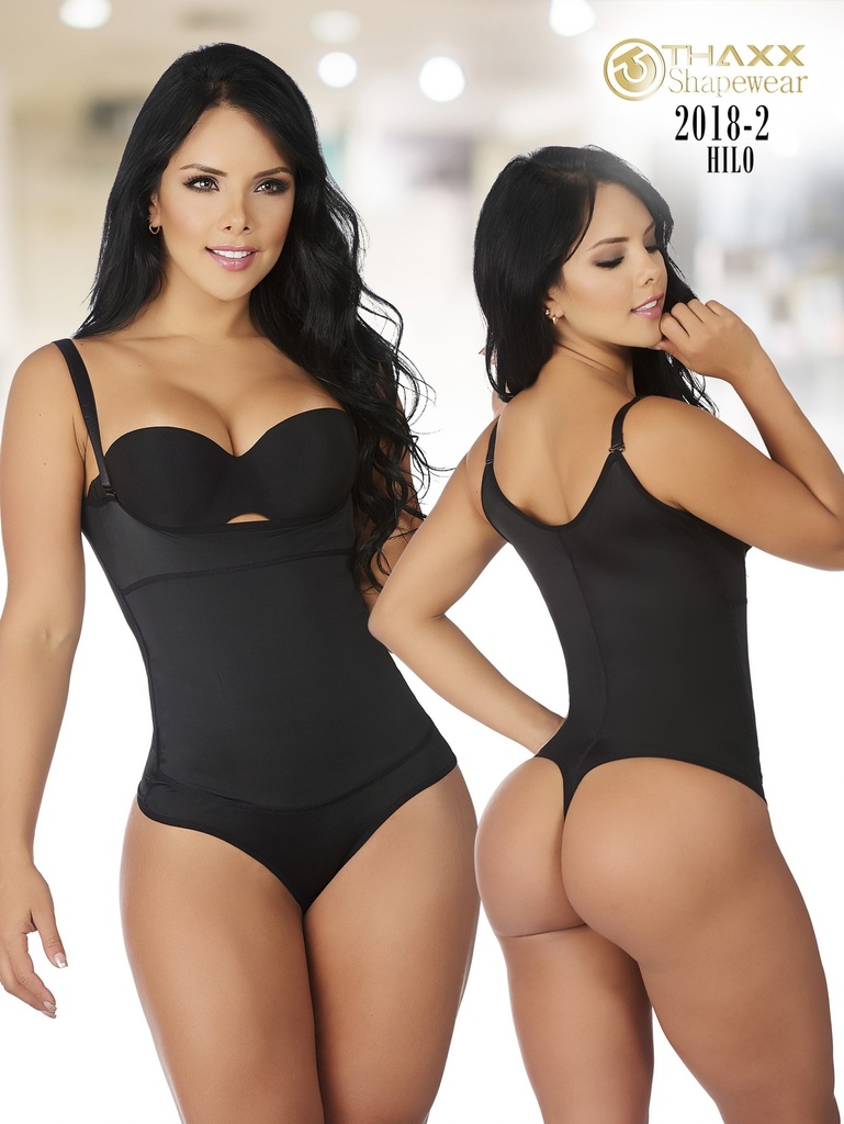 [1372018h2xl] Faja Body Colombiana Thaxx Hilo Negra (XL)