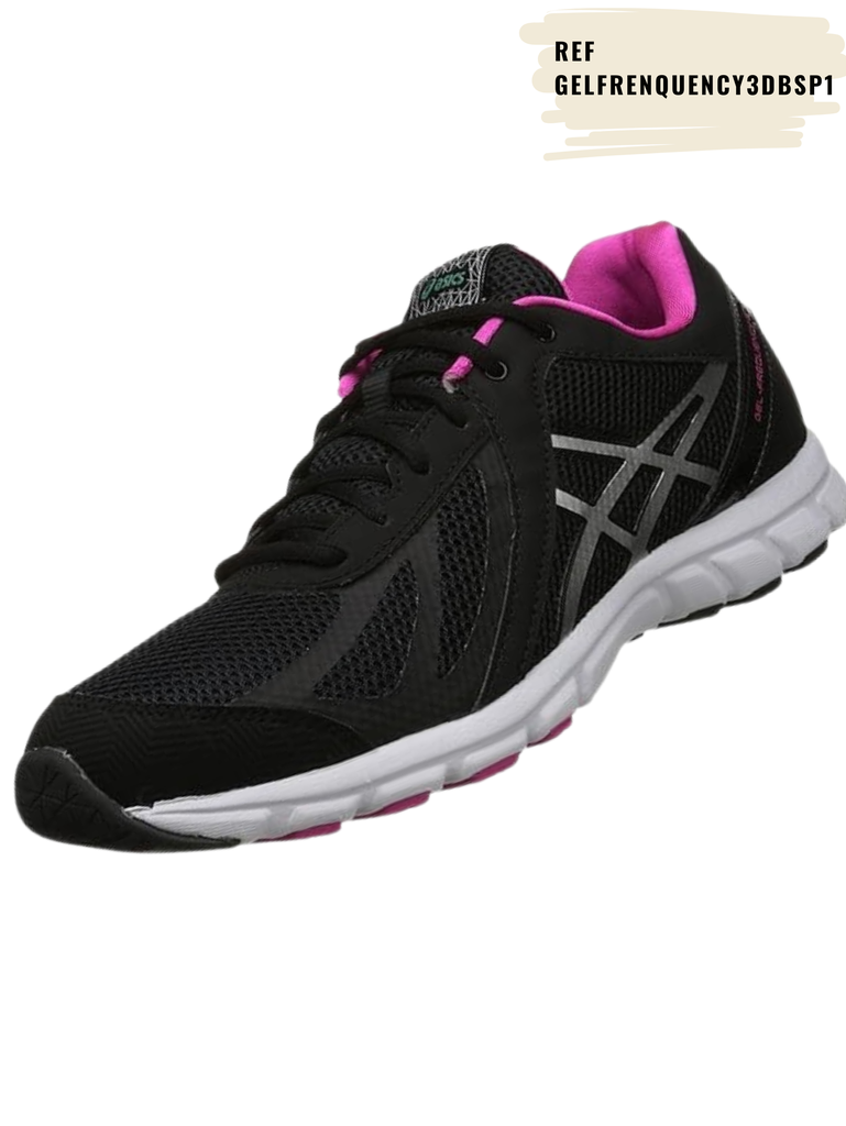 [262GELFRENQUENCY3DBSP1-7] Gel Frenquency 3(D) Black Silver Pink Sneakers (7)
