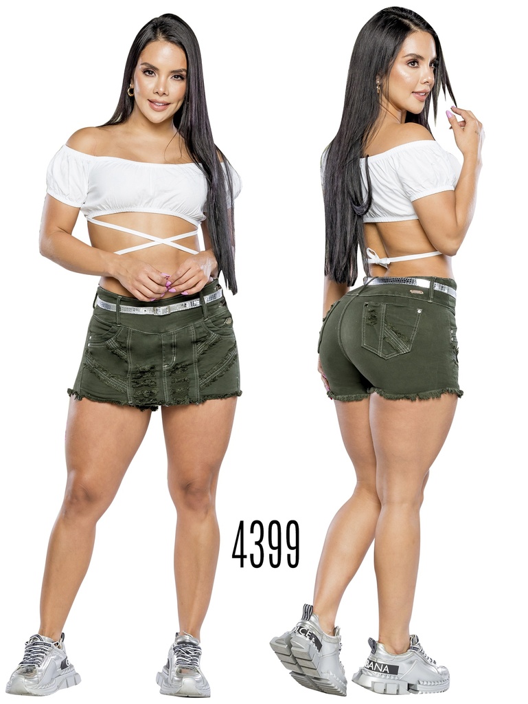 Falda Short Levantacola Colombiano
