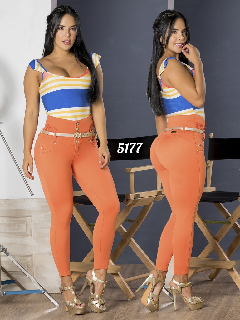 Women's Tangerine Orange Butt-Lifting Skinny Jeans