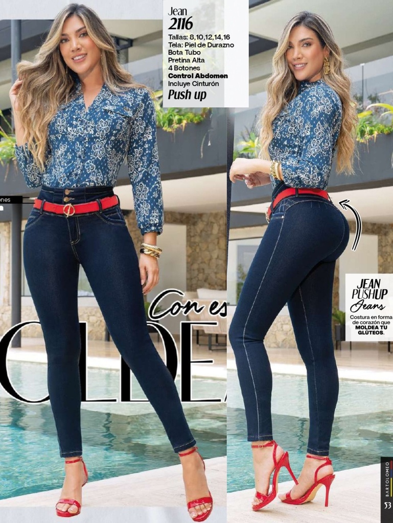 Jeans Levantacola Colombiano