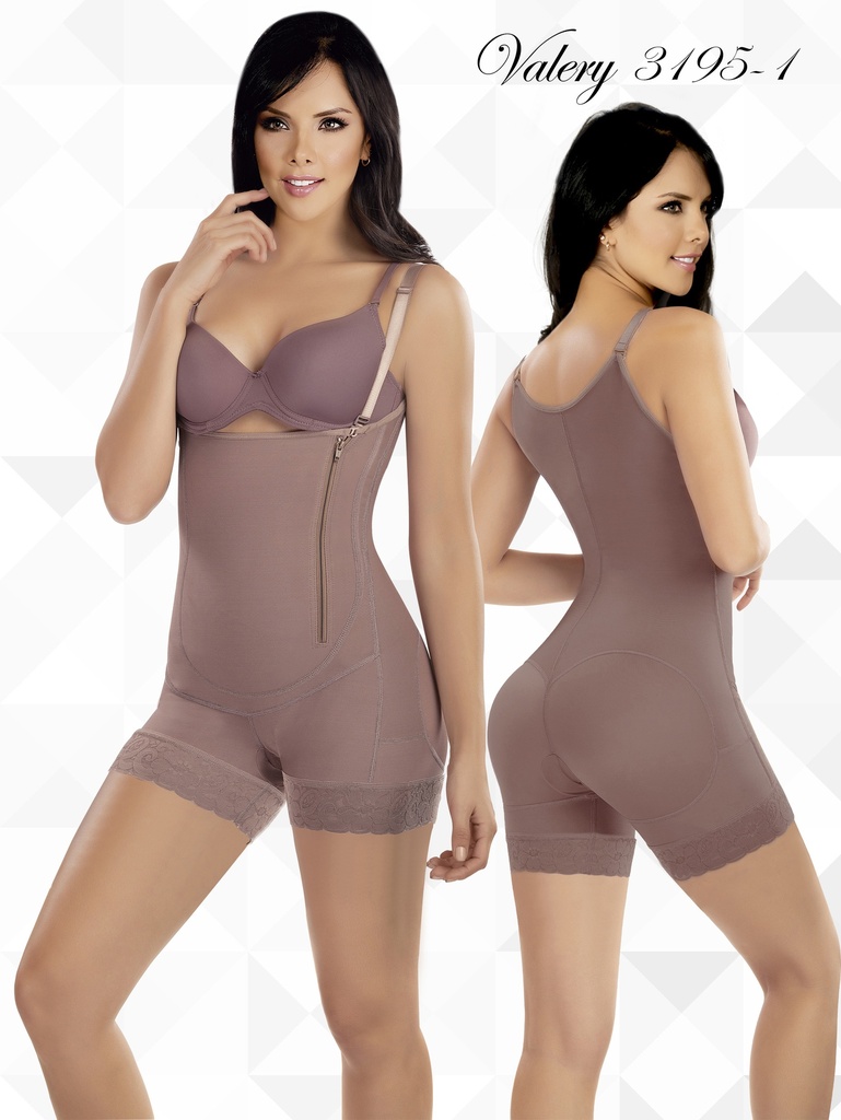 [3583195S1] Faja Moldeadora Body Moldeador Levantacola con Tirantes Moka para Mujer 3195-1 (S)